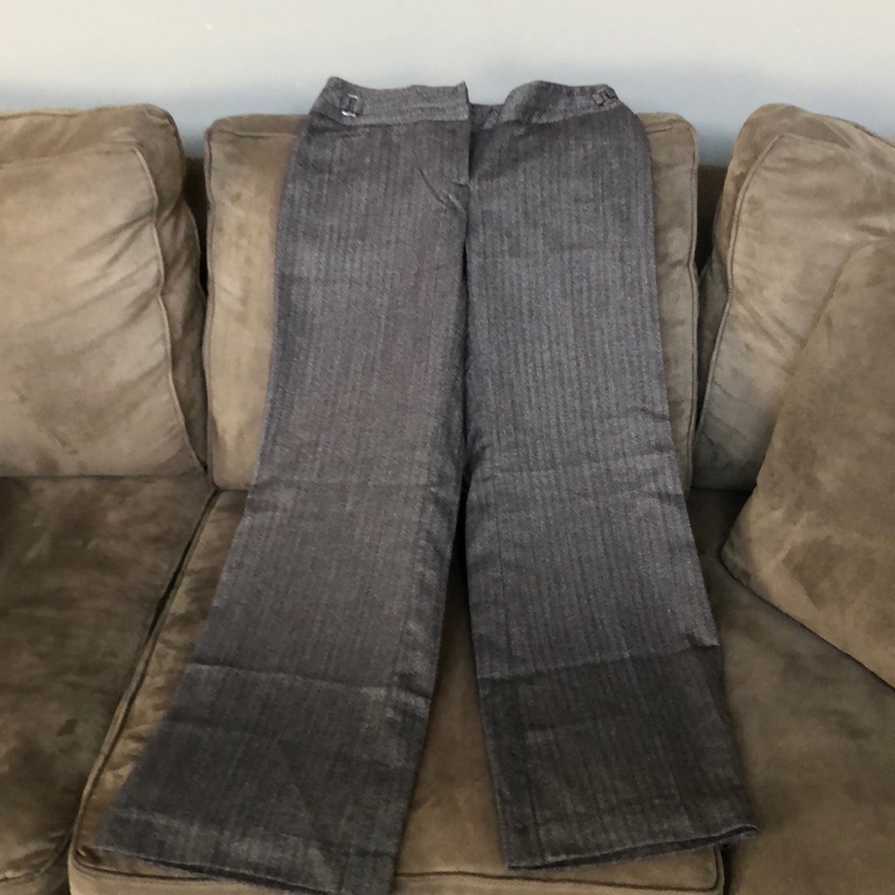 Brown tweed dress pant